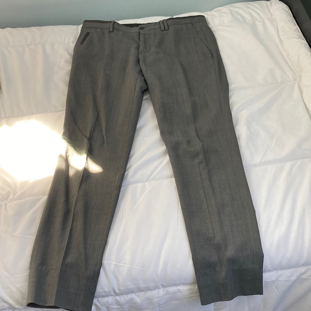 Gray Zara suit pants